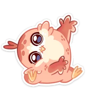 Cute Owl👉 @Stickergram 👈Сова Кралечка telegram stickers