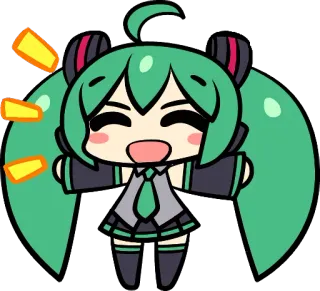 Hatsune Miku and the Piapro Family :: @line_stickers telegram stickers