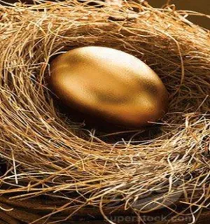 🥚 金の卵, 巣, 富, 投資, 財産, 金色 telegram sticker