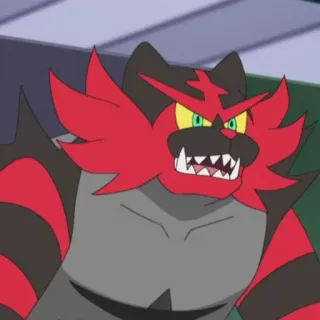 😮 Incineroar Pokemon pokemon, incineroar, fire type, cartoon, anime telegram sticker