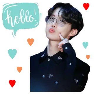 👋 J-Hope hello! Kpop, J-Hope, Привет, Приветствие, Айдол, Милый whatsapp sticker