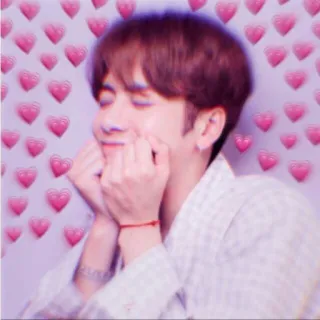 🦕 coeur, amour, affection, personne, K-pop whatsapp sticker