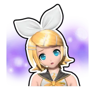 🥺 Rin Kagamine vocaloid, anime, musik, charakter, rin, kagamine telegram sticker