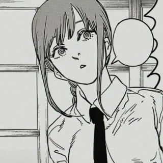 ✨ Makima Chainsaw Man อนิเมะ, มังงะ, มาคิมะ, Chainsaw Man, การ์ตูน, ภาพประกอบ telegram sticker