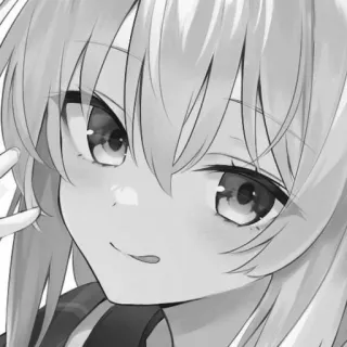 😋 Anime, Mädchen, Süß, Manga, Charakter, Porträt telegram sticker