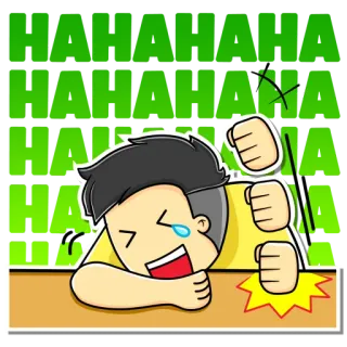 😂 HAHAHAHA ridere, divertente, cartone animato, barzelletta, umorismo telegram sticker