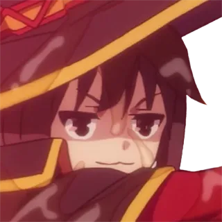😏 Megumin Konosuba Anime, Cô gái, Phù thủy, Megumin, Konosuba, Sticker telegram sticker