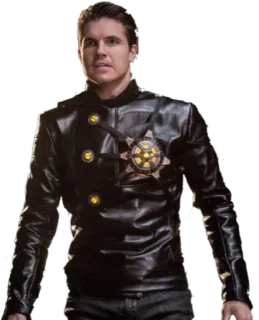 😨 leather jacket, sheriff, badge, uniform, actor, portrait telegram sticker
