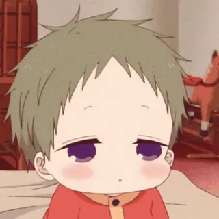 🤗 anime, baby, cute, child, manga, cartoon, infant telegram sticker