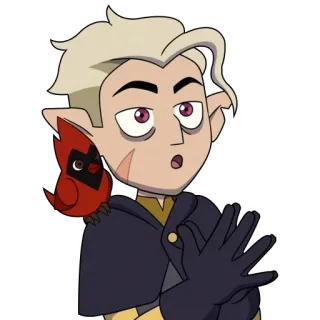 😮 Hunter The Owl House Dibujos animados, Animado, Cazador, The Owl House, Pájaro, Cardenal, Disney, Personaje telegram sticker
