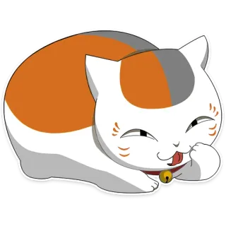 😛 gato, tricolor, animal de estimação, fofo, animal, gatinho, sino, coleira whatsapp sticker
