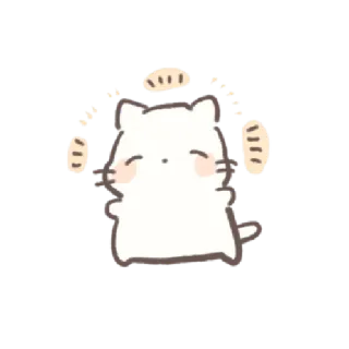 💌 猫, 可爱, 卡通, 动物, 卡哇伊 telegram sticker
