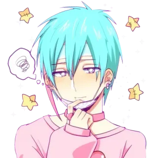 🤔 Anime, Illustration, Chibi, Süß, Manga, Kawaii whatsapp sticker