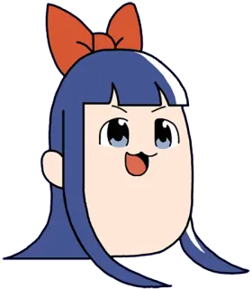 😏 Pipimi Pop Team Epic anime, cartoon, cute, Pipimi, Pop Team Epic telegram sticker