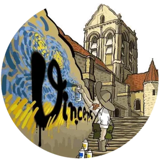 🌾 Vincent painting, graffiti, art, artist, spray paint, Vincent van Gogh whatsapp sticker