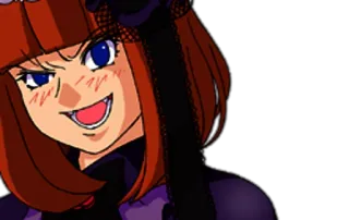 😆 Anime, Mädchen, Lächeln, Grinsen, Cartoon whatsapp sticker