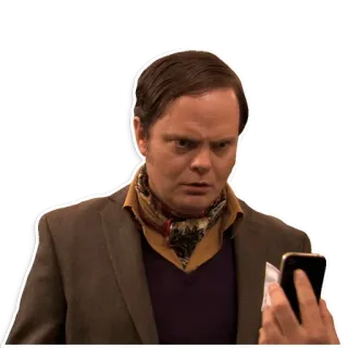 🤳 Dwight Schrute The Office The Office, Dwight Schrute, Serie TV, Comedia, NBC telegram sticker