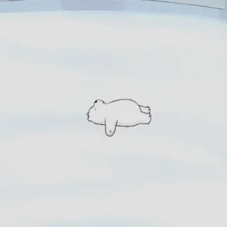 🐻‍❄️ Ice Bear We Bare Bears Cartoon, Eisbär, Süß, Entspannend, Tier, Animation telegram sticker