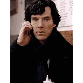 😮 Sherlock Holmes Sherlock Benedict Cumberbatch, Detektiv, Schauspieler, BBC, Sherlock, Holmes telegram sticker