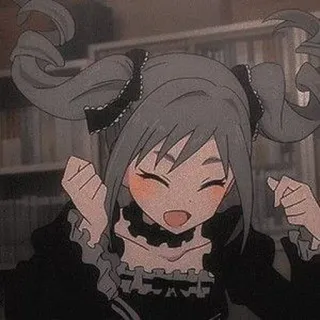 😁 Ragazza anime, Cartone animato, Carino, Felice telegram sticker