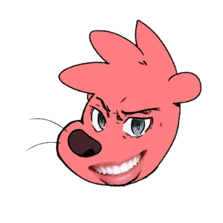 😬 cartoon, character, meme, funny, face, expression telegram sticker