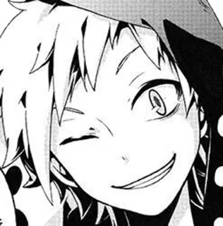 😆 anime, manga, character, portrait, drawing telegram sticker