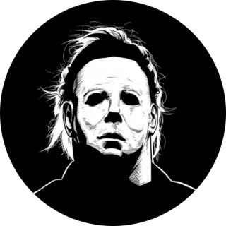 😀 Michael Myers Halloween ホラー, 映画, ハロウィン, 悪役, マスク telegram sticker