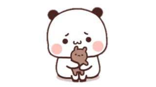🍩 Panda, Süß, Bär, Cartoon, Tier telegram sticker
