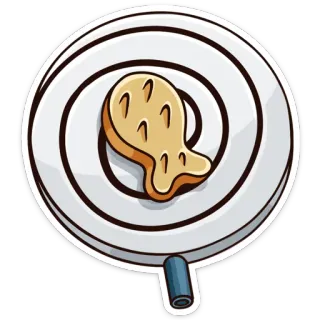 🍳 gato, comida, peixe, biscoito, animal de estimação, animal whatsapp sticker