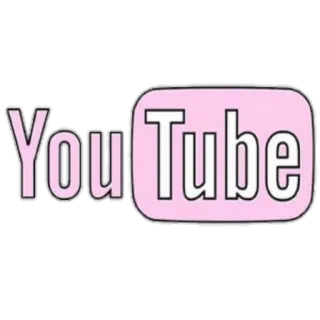 📱 YouTube youtube, logo, pink, social media, video telegram sticker