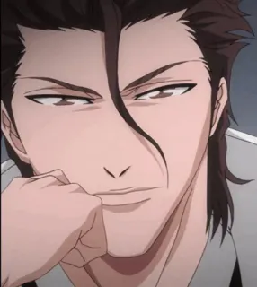 😏 Aizen Sosuke Bleach anime, villain, manga, aizen, sosuke telegram sticker