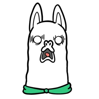 😱 Desenho animado, Cachorro, Chocado, Assustado, Animal, Adesivo whatsapp sticker