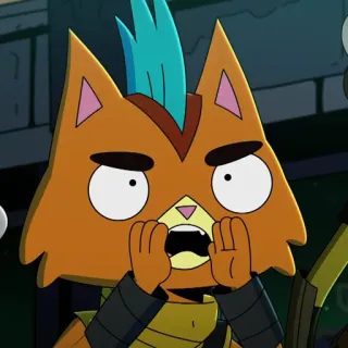 😤 Avocato Final Space Cartone animato, Gatto, Arancione, Alieno, Final Space, Avocato telegram sticker