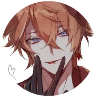 😁 Tartaglia Genshin Impact anime, genshin impact, tartaglia, character, game, avatar telegram sticker