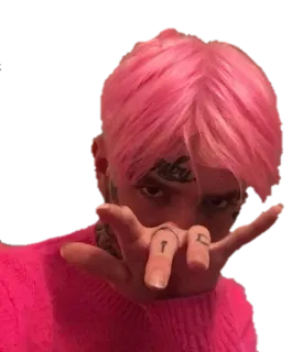 🤘 Lil Peep lil peep, แร็ปเปอร์, เพลง, นิ้วกลาง, รอยสัก telegram sticker