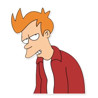 😎 Philip J. Fry Futurama cartone animato, Fry, Futurama, animazione, fantascienza telegram sticker