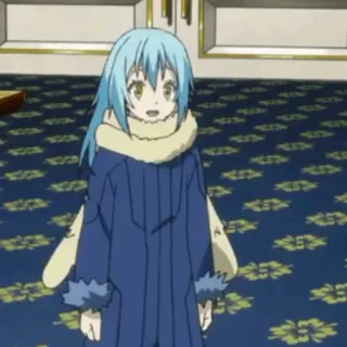 🤡 Rimuru Tempest That Time I Got Reincarnated as a Slime Anime, Isekai, Schleim, Rimuru, Niedlich, Manga telegram sticker