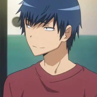 💙 anime, boy, portrait, serious telegram sticker