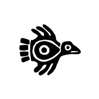 🐤 bird, symbol, ancient, glyph, illustration telegram sticker
