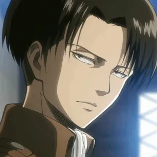🖤 Levi Ackerman Attack on Titan Anime, Manga, Levi, Attack on Titan, Personage, Soldaat telegram sticker