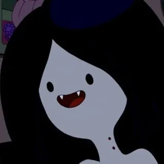 🖤 Marceline Adventure Time animated, cartoon, marceline, vampire, adventure time whatsapp sticker