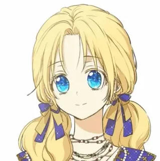 ✨ Dibujos animados, Chica, Rubia, Linda, Anime whatsapp sticker