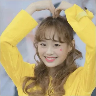 🍃 여자, 미소, 하트, 귀여운, 인물 telegram sticker