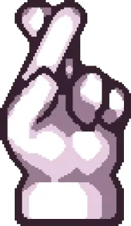 🤞 Hand, Geste, Daumen drücken, Glück, Hoffnung, Versprechen telegram sticker
