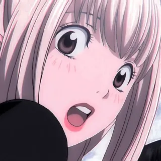 😲 Misa Amane Death Note anime, death note, misa amane, manga, character, illustration, fanart telegram sticker