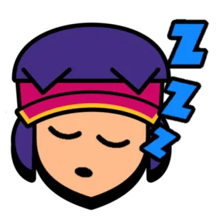 🍿 Sandy Brawl Stars sandy, brawl stars, sleeping, sleepy telegram sticker