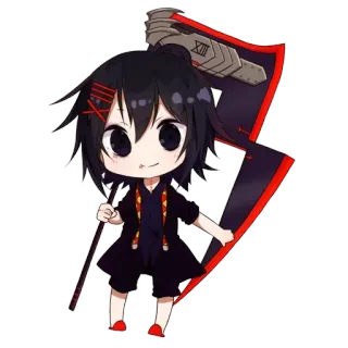 ☺️ Juuzou Suzuya Tokyo Ghoul Аниме, Манга, Чиби, Джузо Сузуя, Токийский гуль telegram sticker