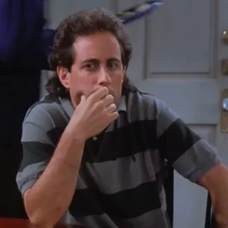 🤔 Jerry Seinfeld Seinfeld Jerry Seinfeld, Seinfeld, Comediante, Sitcom telegram sticker
