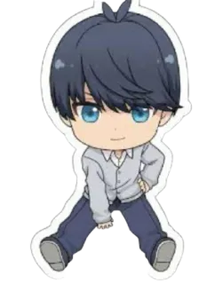 😊 anime, chibi, character, cute, male, cartoon telegram sticker