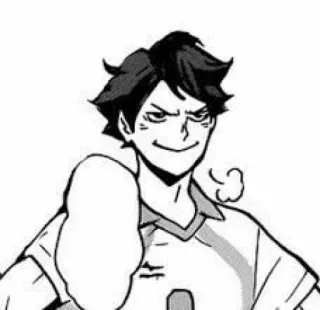 🖇 Oikawa Haikyuu!! อนิเมะ, ไฮคิว, มังงะ, โออิคาวะ, ตัวละคร, วอลเลย์บอล telegram sticker